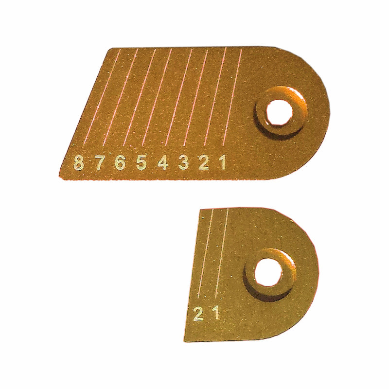 Gillo Clicker Plates Kit Original G1 Aluminum RH Gold