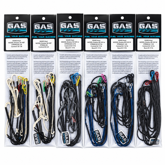 Set Corda e cavi per compound Gas BowString Hoyt Stratos 40 SVX CAM 2 colore Nero/Blu HIGH OCTANE
