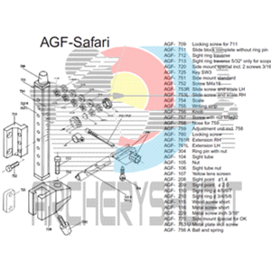 Parte ricambio per Mirino AGF Safari 712